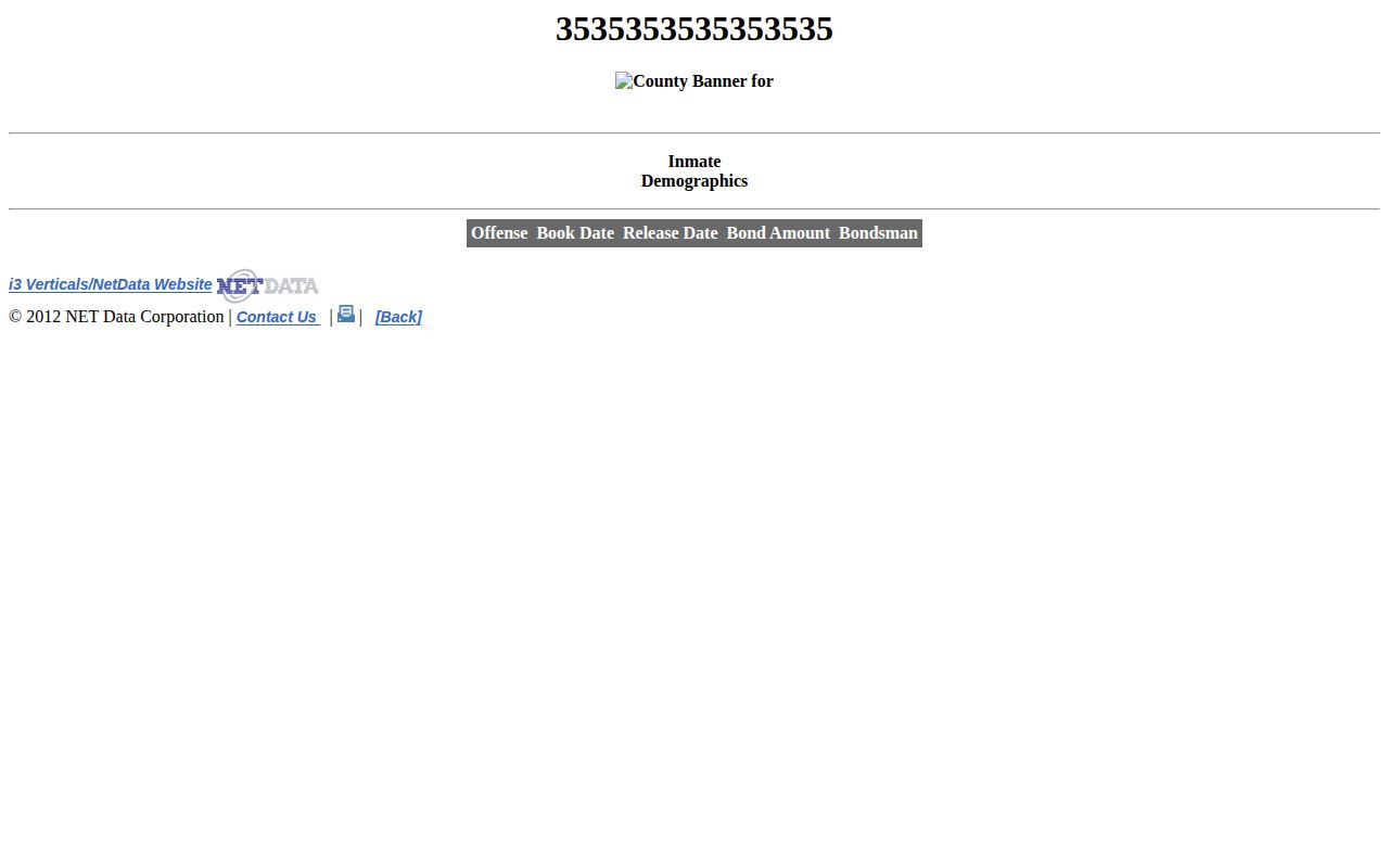Coleman County released inmate mugshot link in the official booking detail